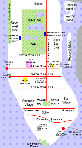 times square map. Times Square Manhattan Map